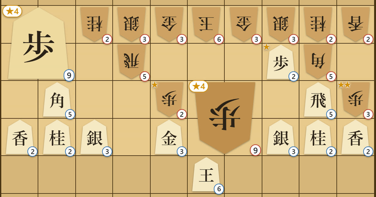 ボコスカ将棋ウォーズの対局画面